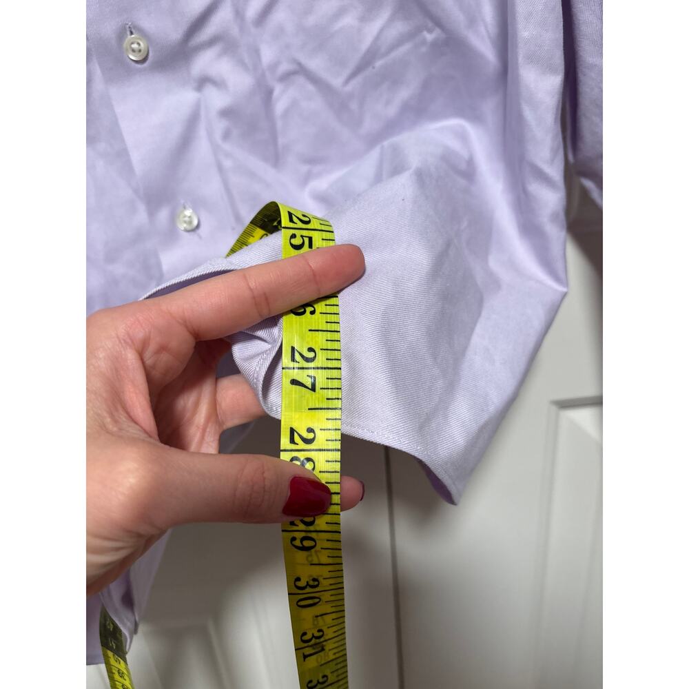 Brooks Brothers Milano Fit Lavender Button Down Shirt 15.5 - Picture 5 of 7